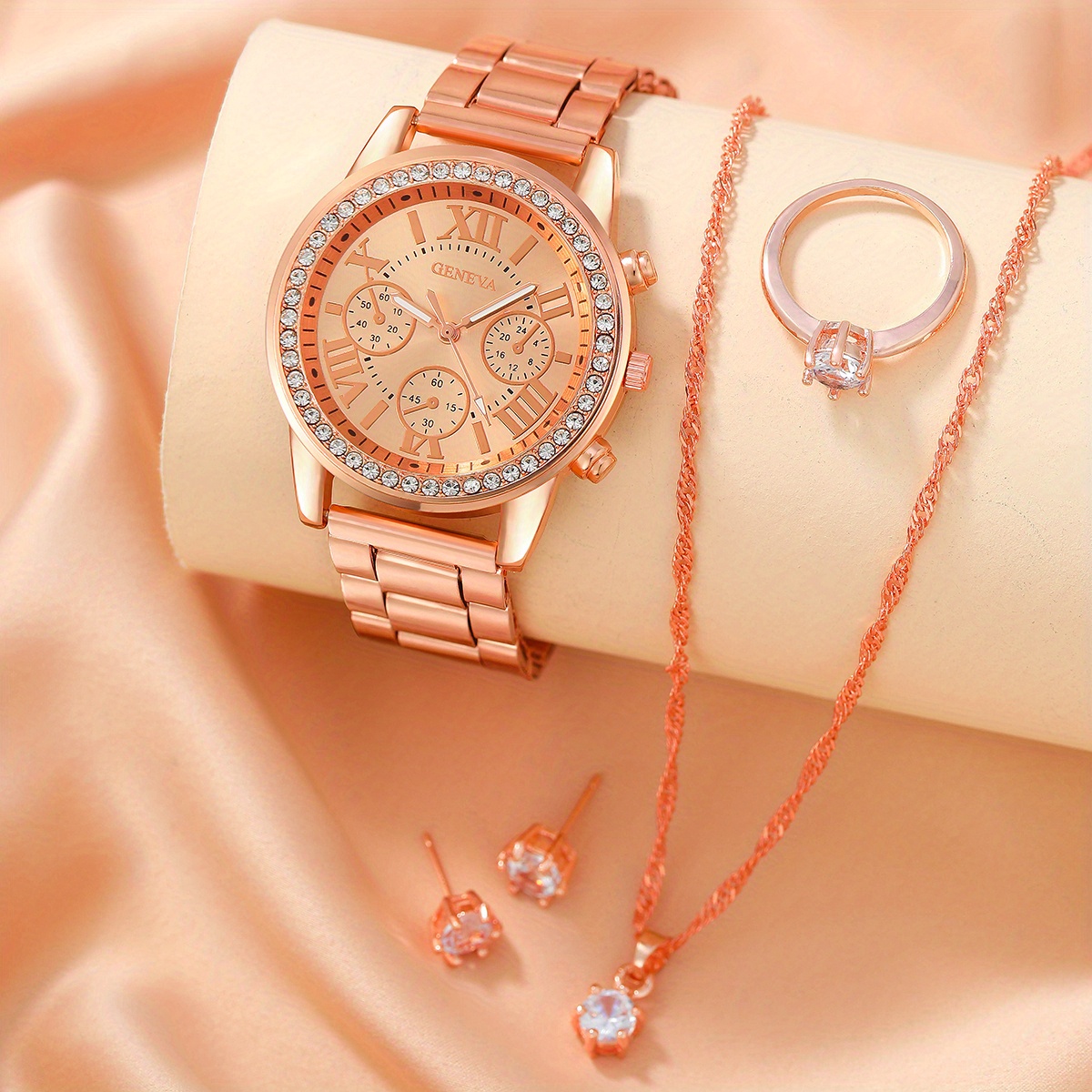 Luxury Watch Gift For Her - 여성용 시계 럭셔리 라인스톤 쿼츠 시계