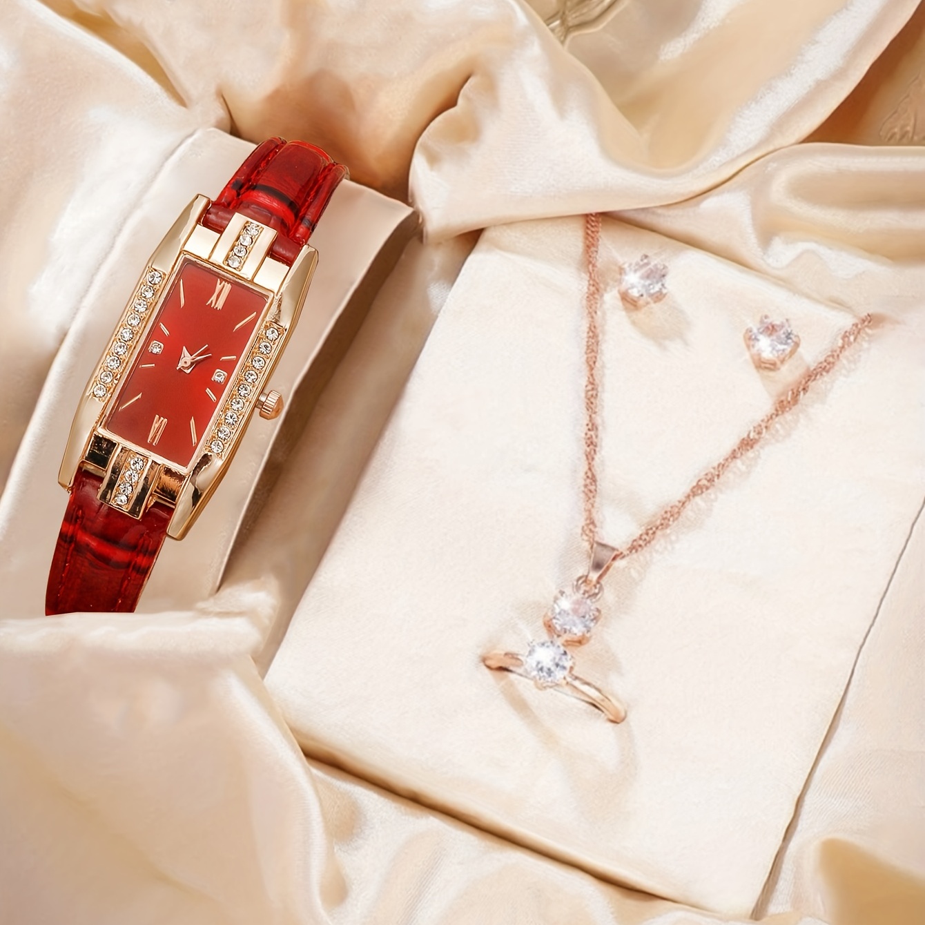 Luxury Watch Gift For Her - 럭셔리 라인스톤 쿼츠 시계 바로크 패션