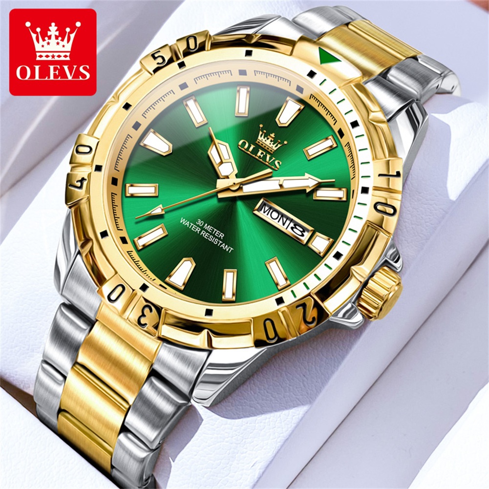 Luxury Watch Magazine - OLEVS 5560 남성용 최고급 브랜드 쿼츠