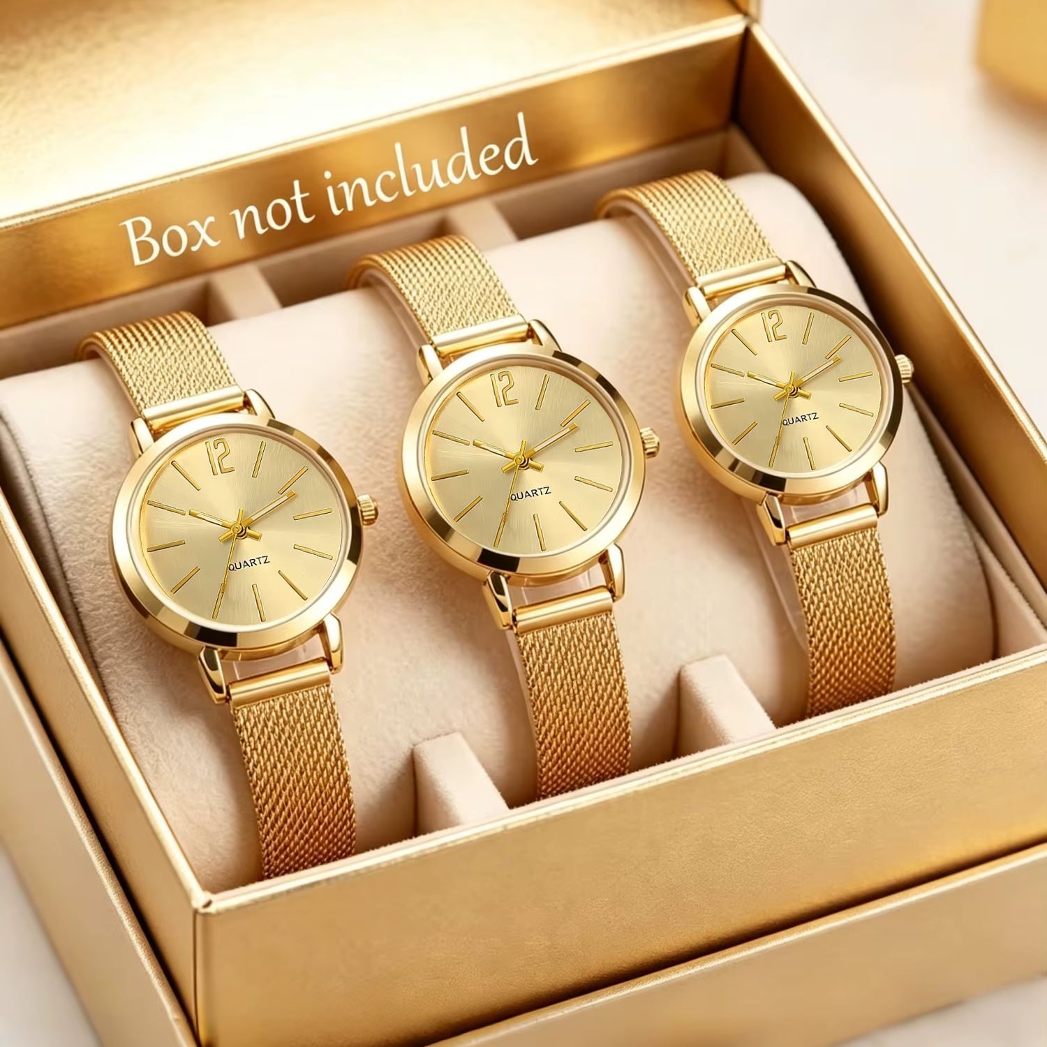 Luxury Watch Gift For Her - 세련되고 미니멀한 디자인의 여성용 둥근 시계