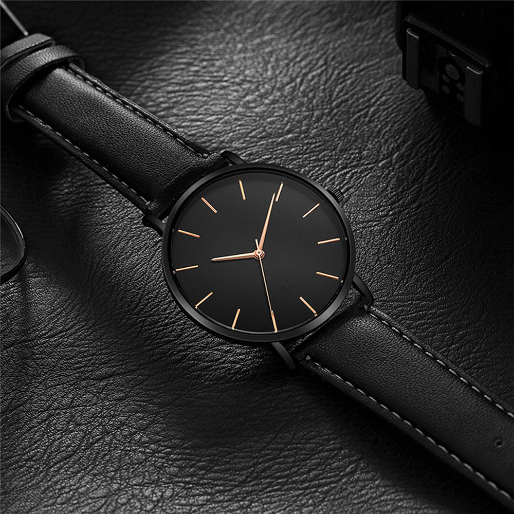 Luxury Watch Magazine - 심플 스타일 아날로그 쿼츠 남성 시계
