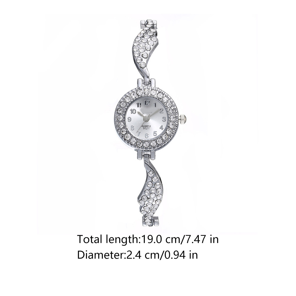 여성용 라인스톤 장식 날개 모양 쿼츠 시계, 합금 밴드 - Luxury Watch Gift For Her 리뷰 및 가격