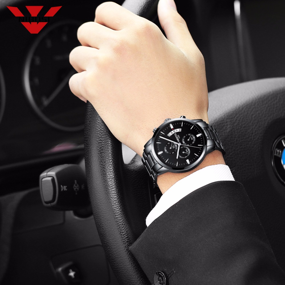 NIBOSI 스테인레스 스틸 블랙 쿼츠 시계 남성 시계 - Luxury Watch Top 10 리뷰 및 가격