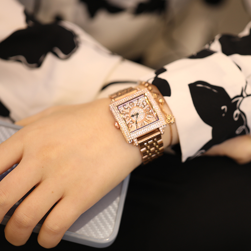 스퀘어 오리지널 브랜드 고품질 크리스탈 여성용 손목시계 - Luxury Watch Top 10 리뷰 및 가격