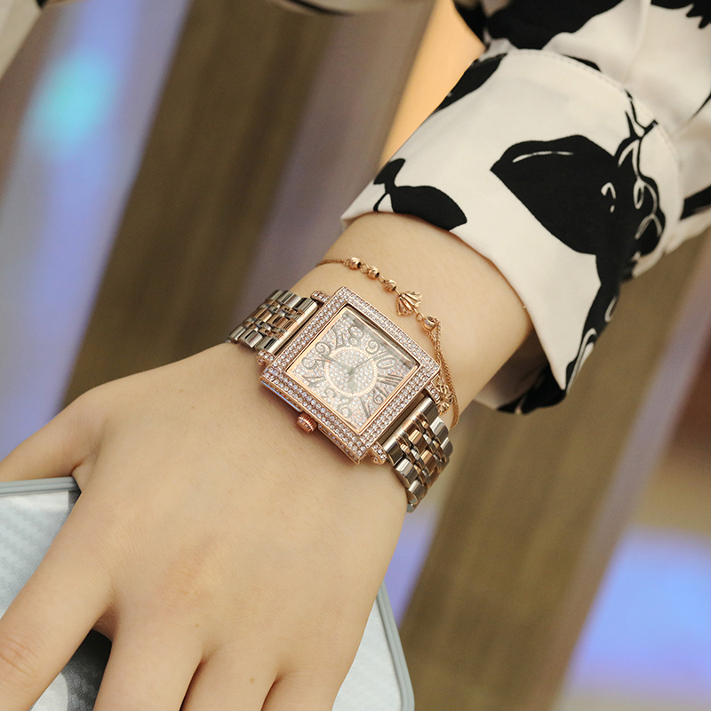 스퀘어 오리지널 브랜드 고품질 크리스탈 여성용 손목시계 - Luxury Watch Top 10 리뷰 및 가격