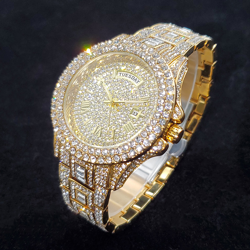 남성용 명품 다이아몬드 시계, 패션 블링 아이스드 아웃 - Luxury Watch Iceberg 리뷰 및 가격