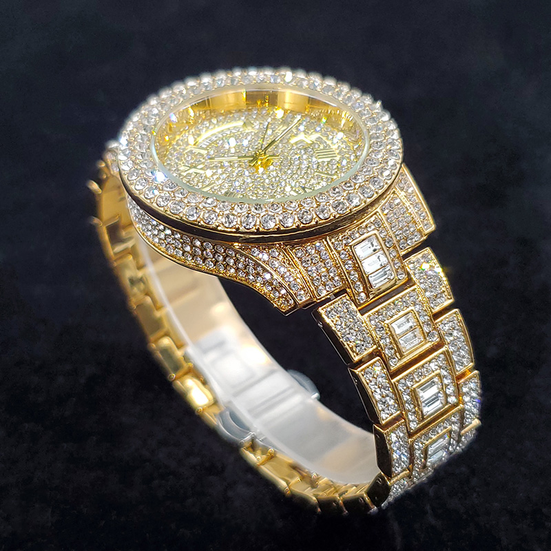 남성용 명품 다이아몬드 시계, 패션 블링 아이스드 아웃 - Luxury Watch Iceberg 리뷰 및 가격
