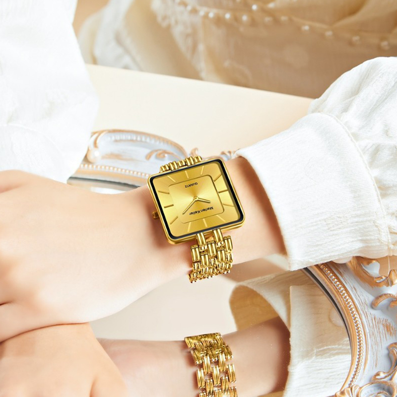 스퀘어 골드 여성 팔찌 시계 탑 브랜드 명품 방수 레트 - Luxury Watch Top 10 리뷰 및 가격