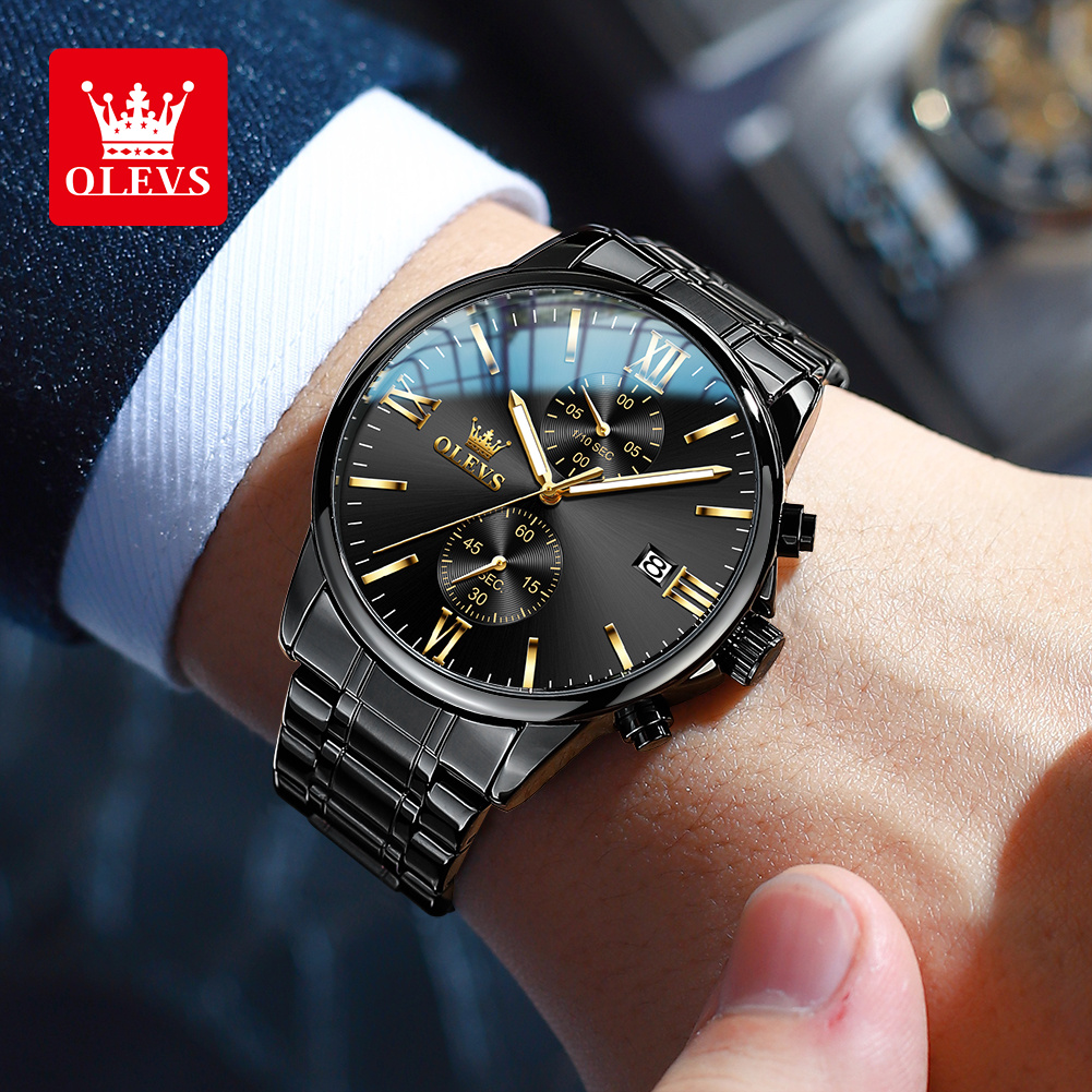 OLEVS 2886 남성용 클래식 블랙 쿼츠 시계 우아 - Luxury Watch Investment 리뷰 및 가격