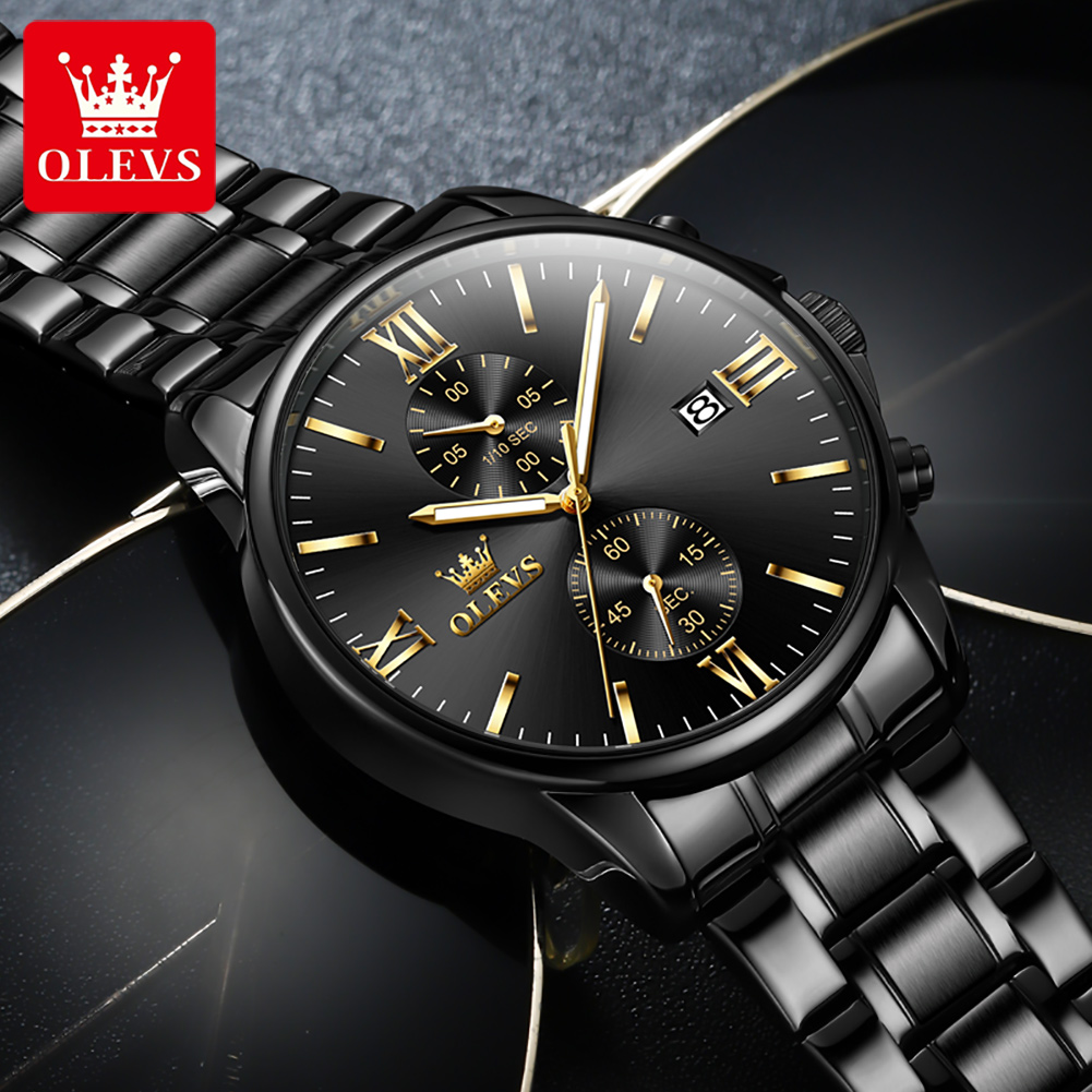 OLEVS 2886 남성용 클래식 블랙 쿼츠 시계 우아 - Luxury Watch Investment 리뷰 및 가격