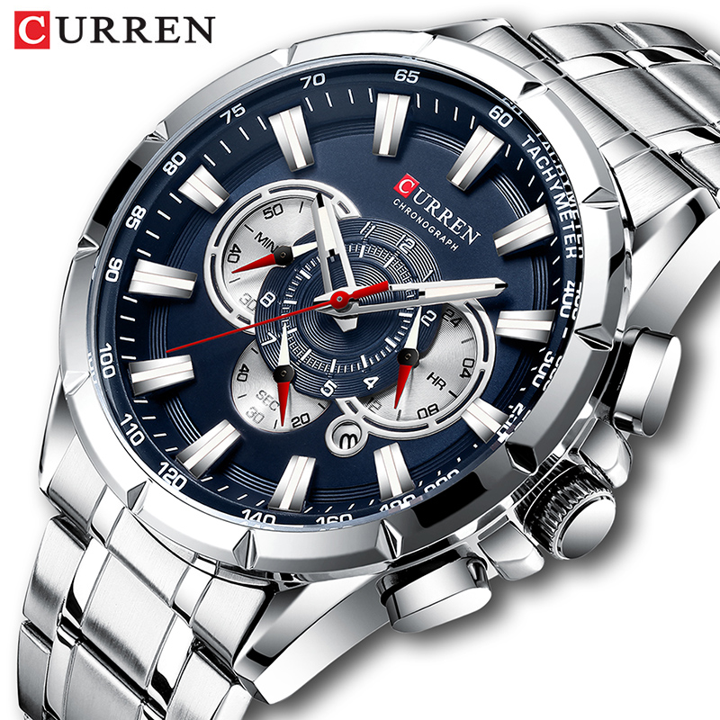 CURREN 손목 시계 남자 방수 크로노 그래프 군사  - Luxury Watch Investment 리뷰 및 가격