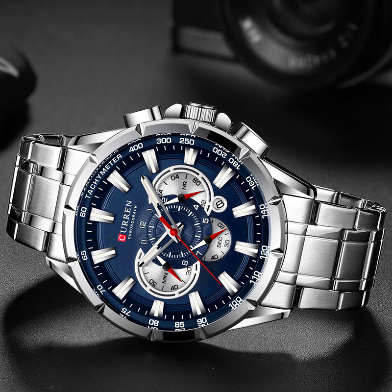 CURREN 손목 시계 남자 방수 크로노 그래프 군사  - Luxury Watch Investment 리뷰 및 가격