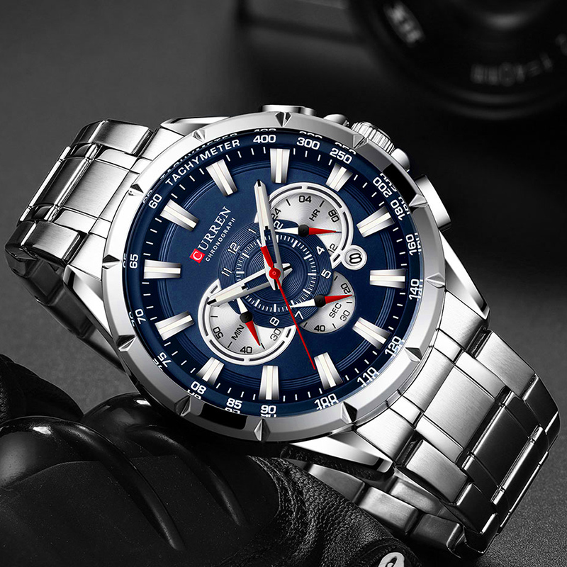 CURREN 손목 시계 남자 방수 크로노 그래프 군사  - Luxury Watch Investment 리뷰 및 가격