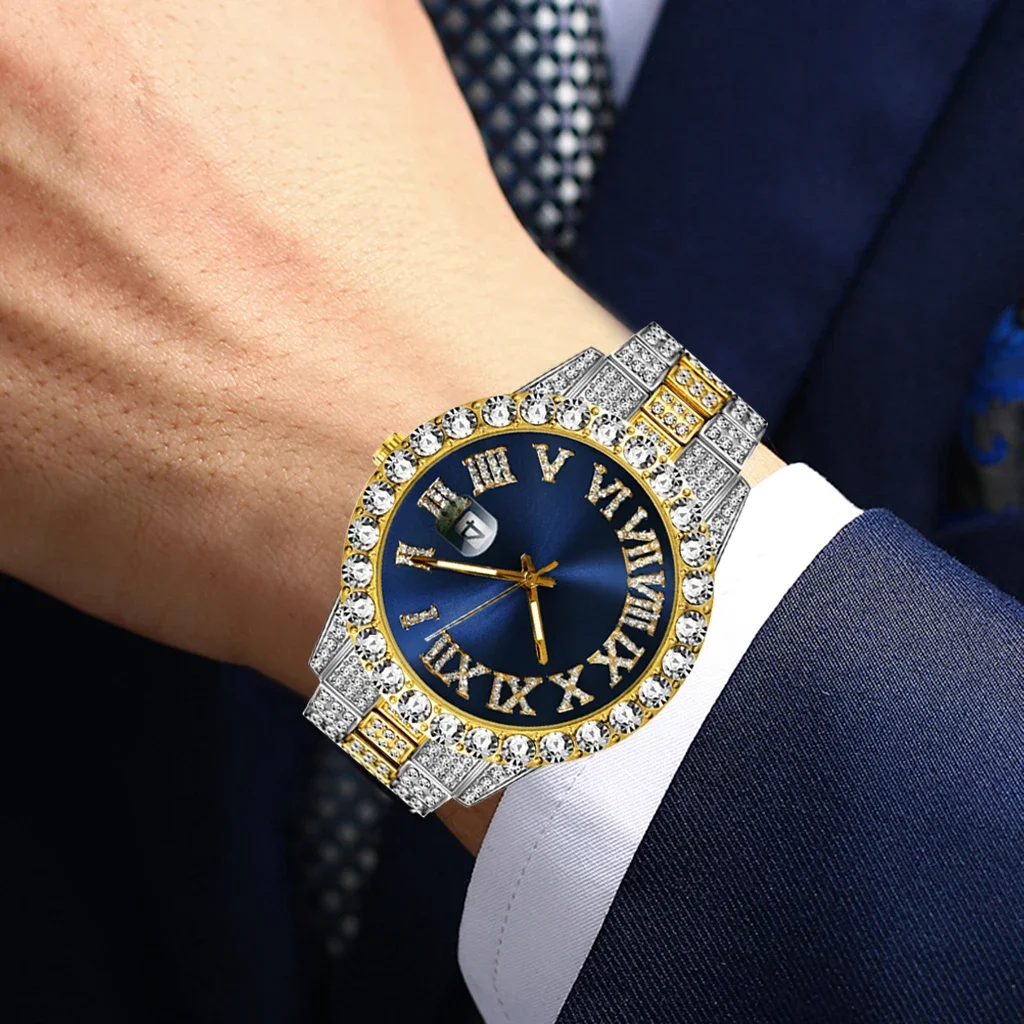 남성용 아이스아웃 시계, 럭셔리 브랜드, 풀 다이아몬드 - Luxury Watch Iceberg 리뷰 및 가격