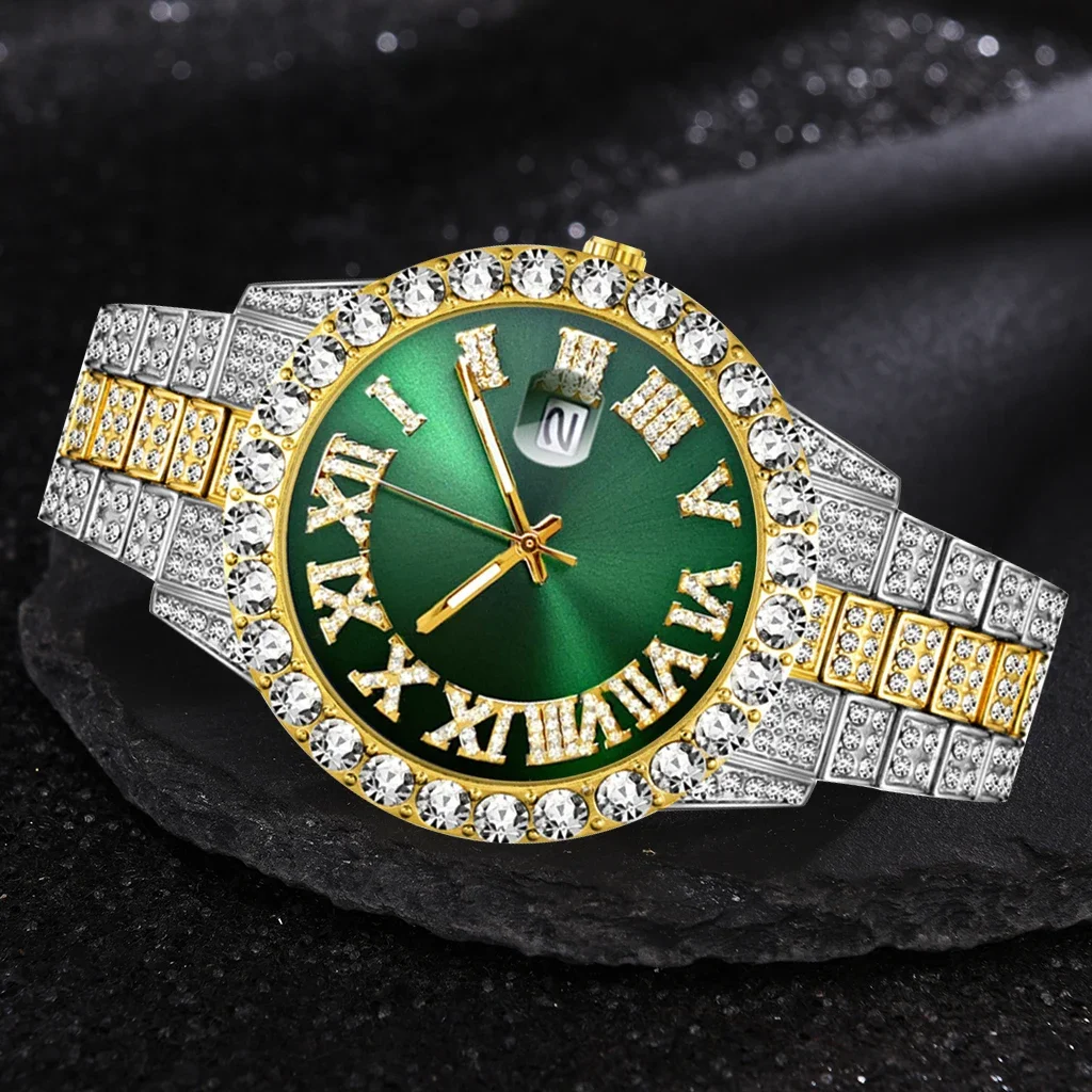남성용 아이스아웃 시계, 럭셔리 브랜드, 풀 다이아몬드 - Luxury Watch Iceberg 리뷰 및 가격