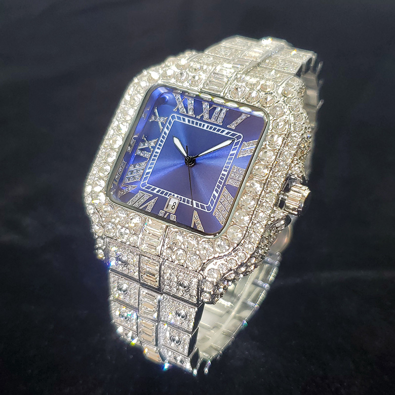 남성용 럭셔리 브랜드 다이아몬드 시계, 멋지고 반짝이는 - Luxury Watch Iceberg 리뷰 및 가격