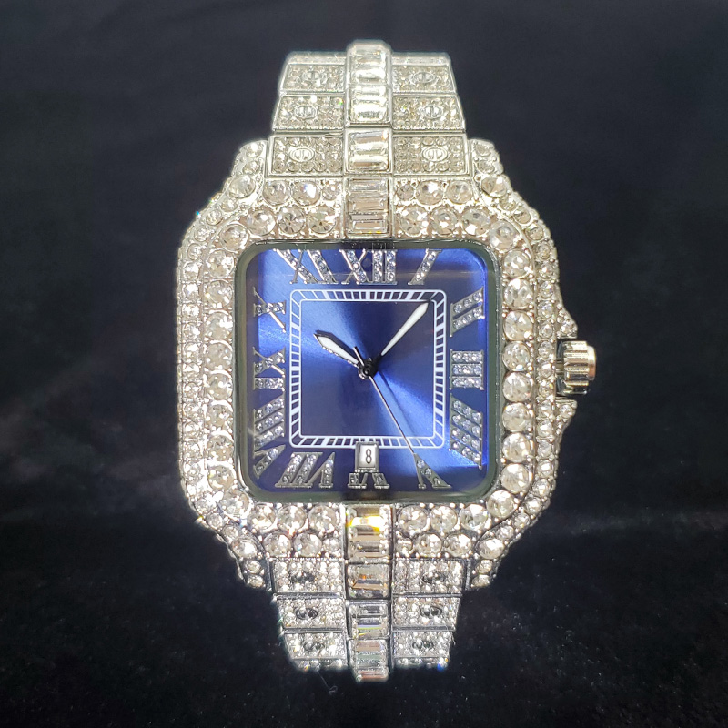 남성용 럭셔리 브랜드 다이아몬드 시계, 멋지고 반짝이는 - Luxury Watch Iceberg 리뷰 및 가격