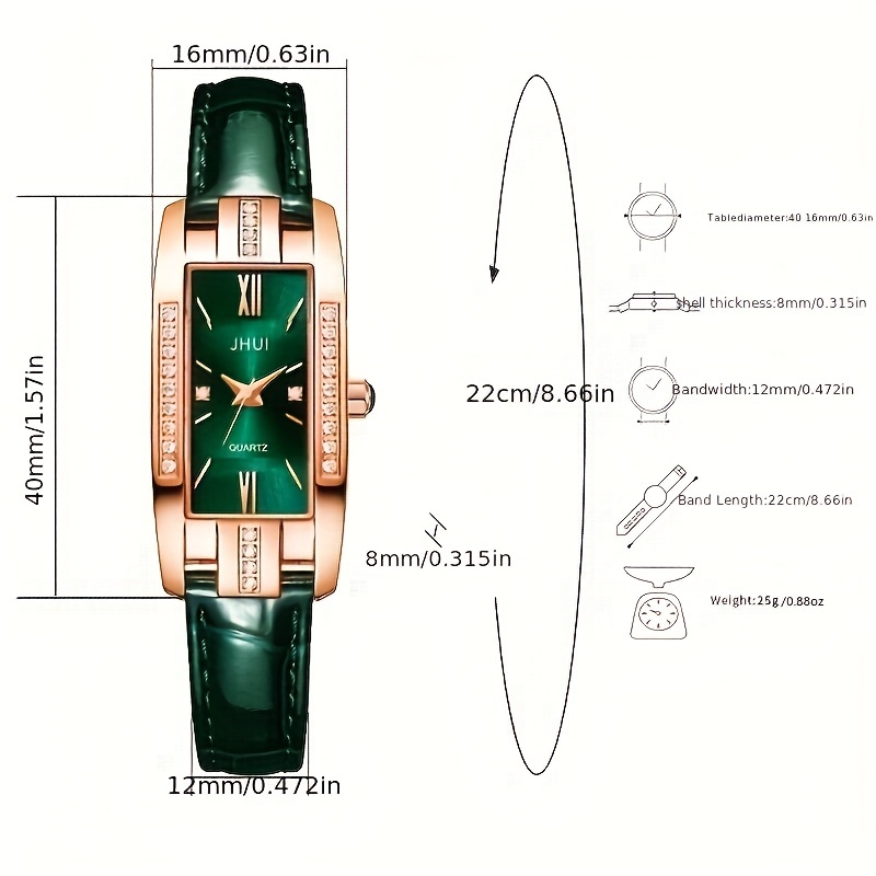 럭셔리 라인스톤 쿼츠 시계 바로크 패션 아날로그 PU  - Luxury Watch Gift For Her 리뷰 및 가격