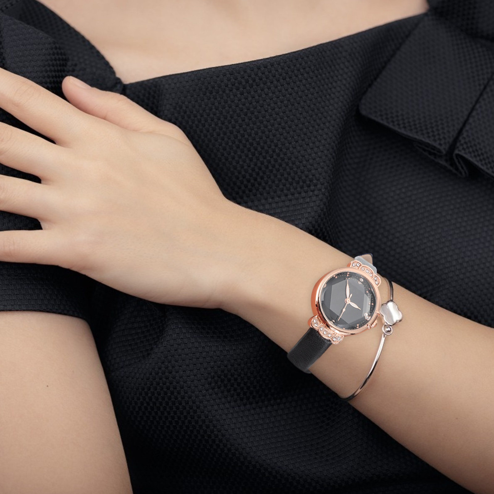 여성용 라인스톤 시계, 튼튼한 스트랩이 달린 패션 손목 - Luxury Watch Gift For Her 리뷰 및 가격