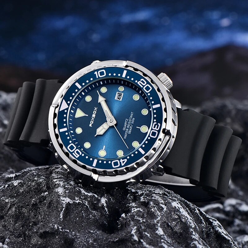 남성용 2024 캐주얼 시계, 럭셔리 실리콘 스포츠 시 - Luxury Watch Magazine 리뷰 및 가격