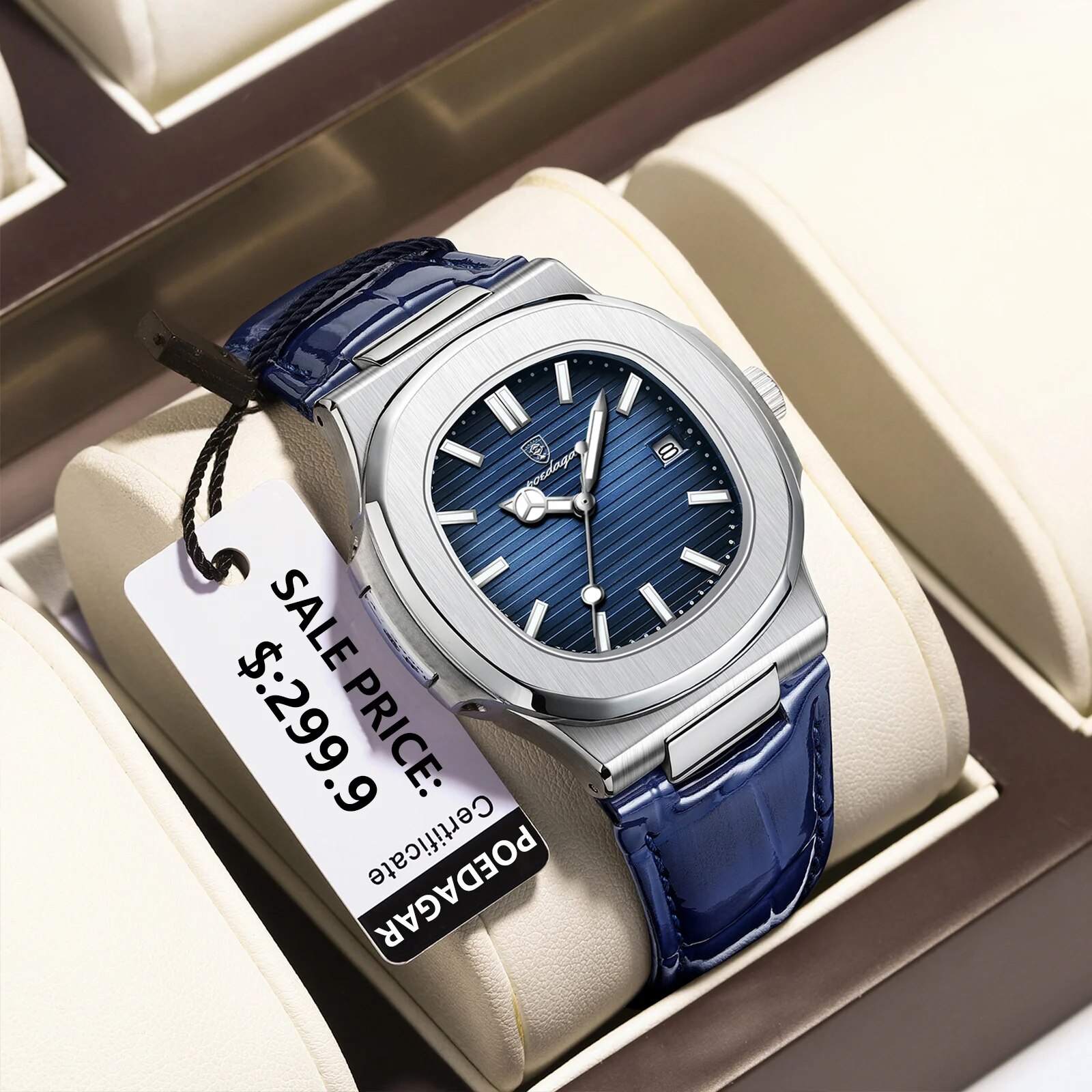 POEDAGAR 탑 럭셔리 스퀘어 남자 시계 날짜 방수 - Luxury Watch Top 10 리뷰 및 가격