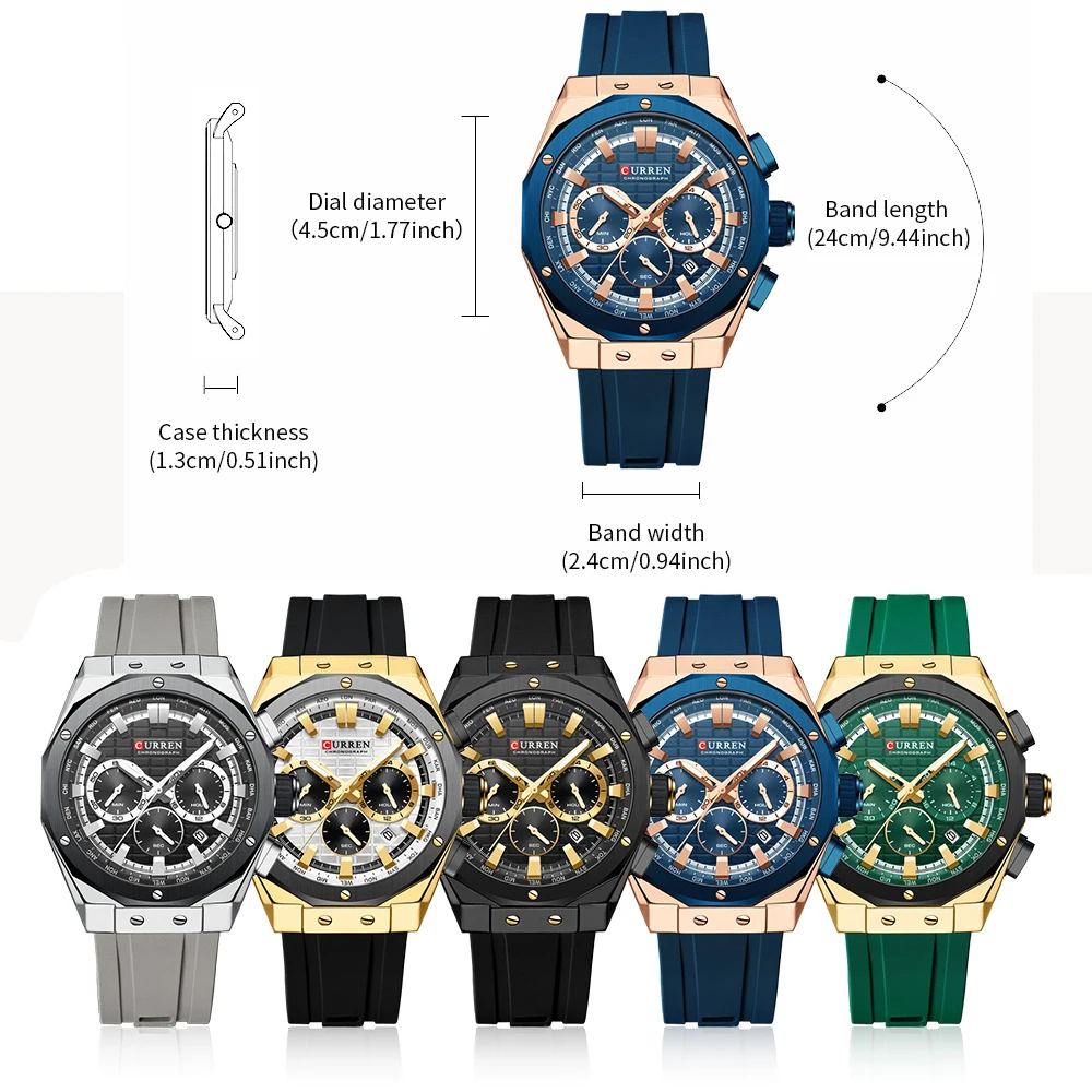 CURREN 럭셔리 브랜드 하이 퀄리티 크로노그래프 야 - Luxury Watch Magazine 리뷰 및 가격