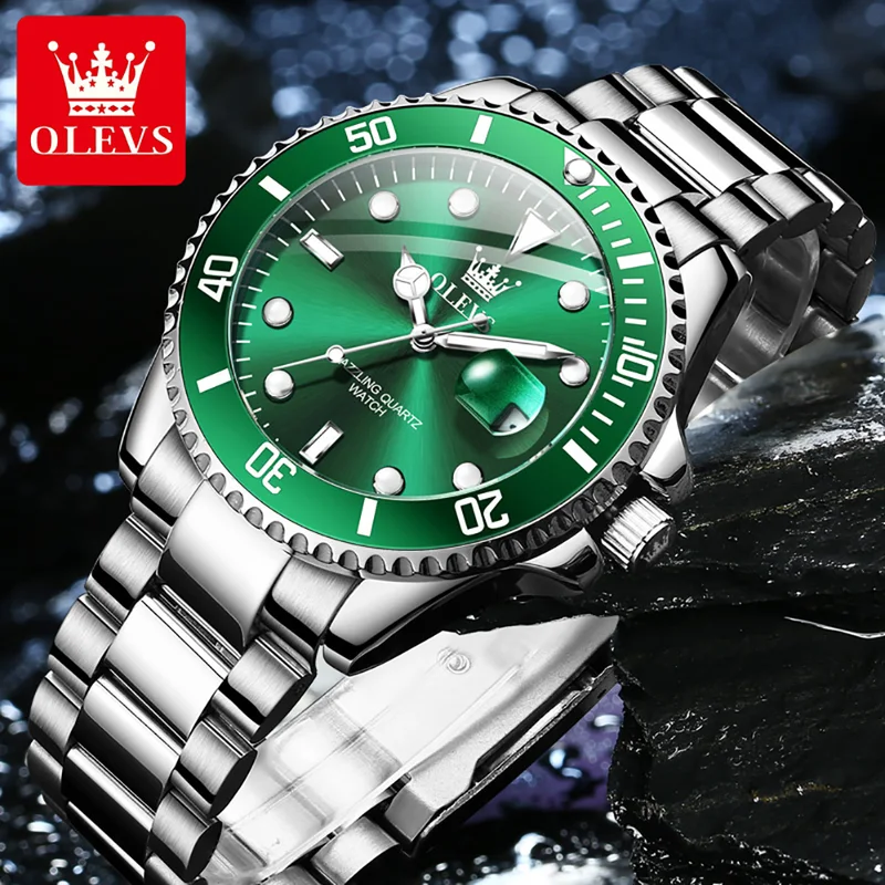 OLEVS 남성용 오리지널 쿼츠 시계 Stainles  - Luxury Watch Magazine 리뷰 및 가격