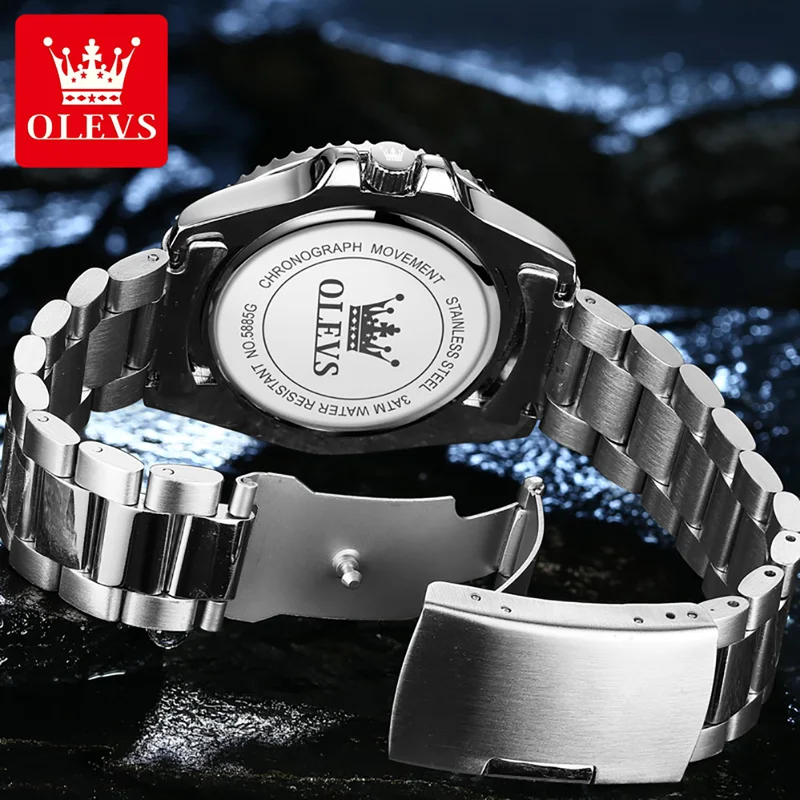 OLEVS 남성용 오리지널 쿼츠 시계 Stainles  - Luxury Watch Magazine 리뷰 및 가격