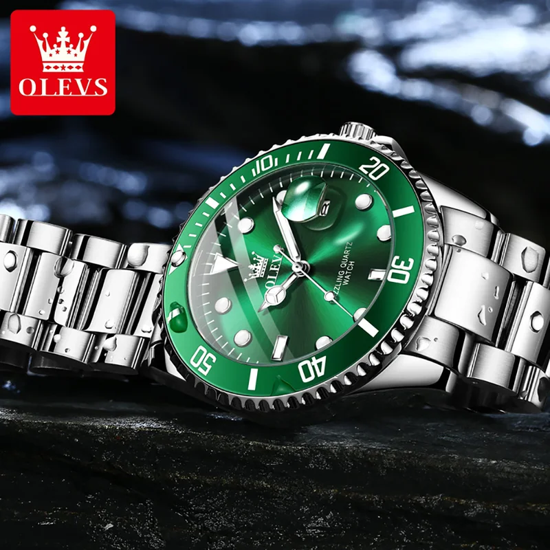 OLEVS 남성용 오리지널 쿼츠 시계 Stainles  - Luxury Watch Magazine 리뷰 및 가격