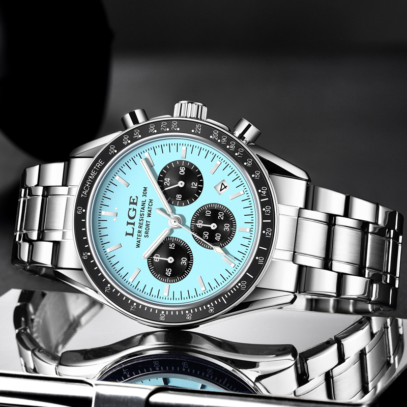 LIGE 최고급 브랜드 남성용 새 시계 쿼츠 남성 시계 - Luxury Watch Maker 리뷰 및 가격