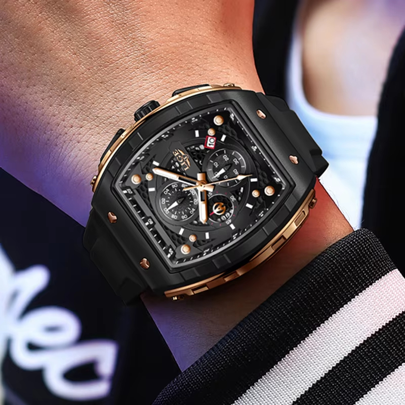 LIGE 최고급 브랜드 남성용 시계 사각 쿼츠 손목시계 - Luxury Watch Investment 리뷰 및 가격