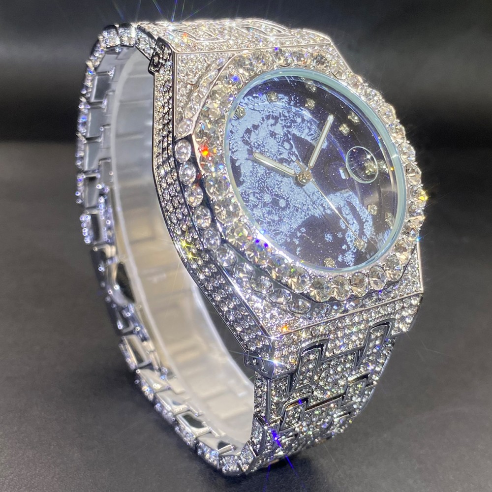 2026 힙합 남성용 쿼츠 시계 MISSFOX 오토매틱 - Luxury Watch Iceberg 리뷰 및 가격