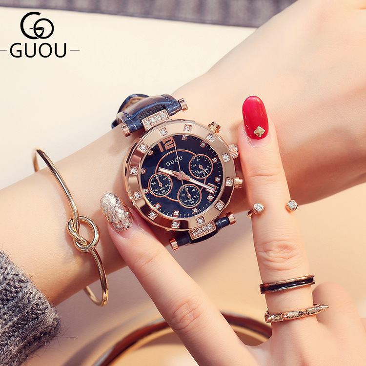 2018 GUOU 최고 브랜드 패션 럭셔리 여성 시계, - Luxury Watch Top 10 리뷰 및 가격