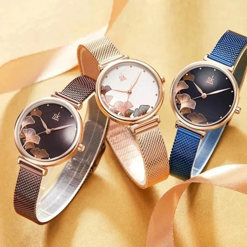 럭셔리 여성 인동 잎 무늬 시계, 우아한 쿼츠 방수 스 - Luxury Watch Gift For Her 리뷰 및 가격